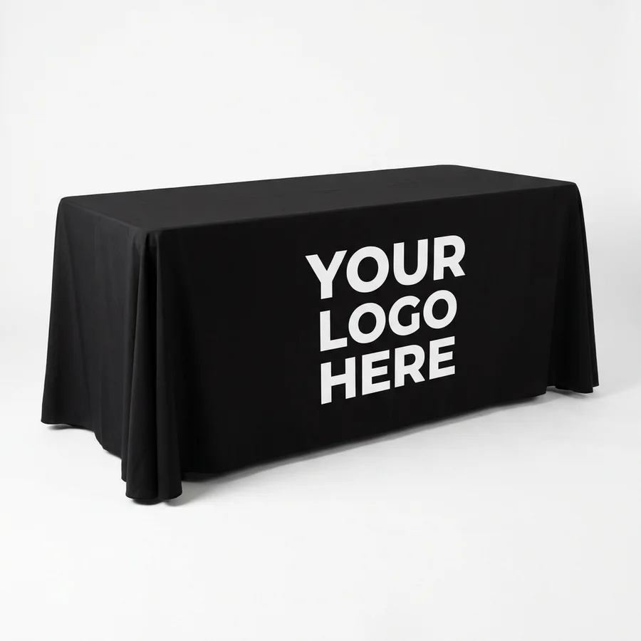 Branded table throw